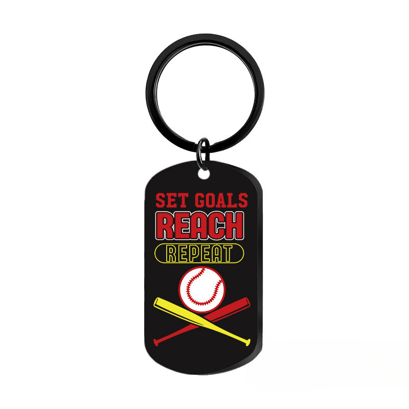 Wholesale Softball Baseball Sports Metal Keychains